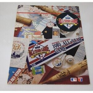 1989 MLB All Star Game Anaheim Stadium Folder Holder‎ Promotional Baseball 80s